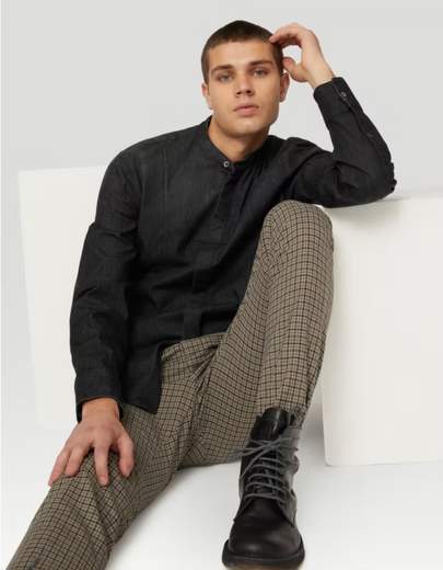 DONDUP PANTALONE GAUBERT SLIM IN CHECK