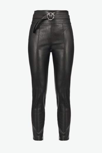 PINKO CAMPUS PANTALONE SIMILPELLE