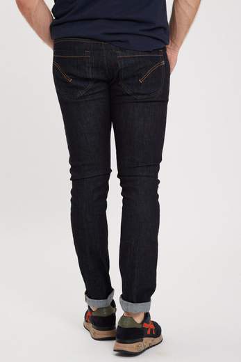 DONDUP JEANS GEORGE SKINNY IN DENIM CACHEMIRE STRETCH