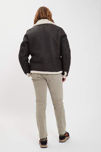 STEWART GIUBBINO SHEARLING SPANISH MERINO