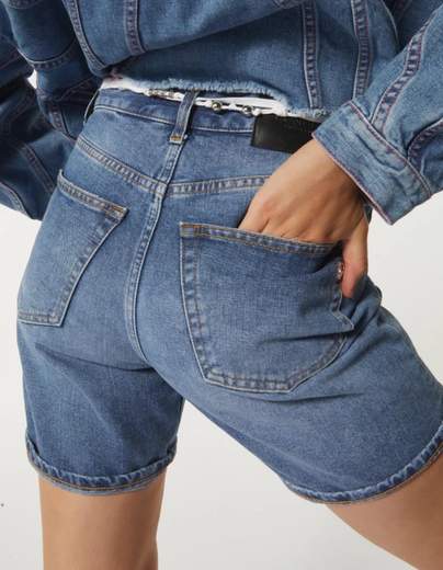 DONDUP SHORT STELLA IN DENIM FISSO
