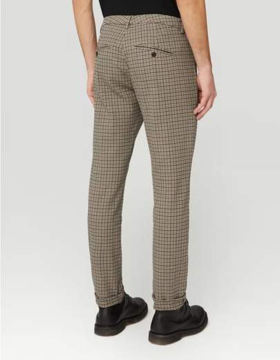 DONDUP PANTALONE GAUBERT SLIM IN CHECK