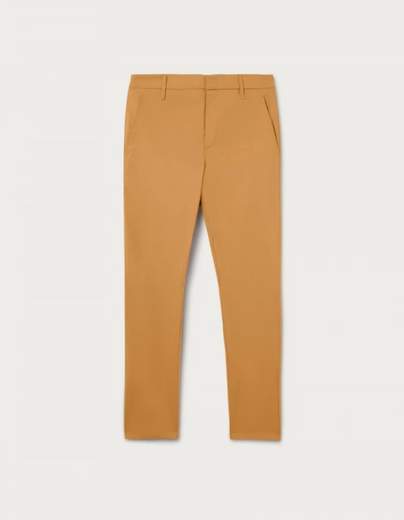 DONDUP PANTALONE ALFREDO SLIM IN POPELINE