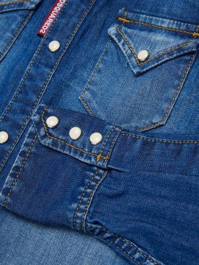 DSQUARED2 KIDS CAMICIA JEANS BIMBO