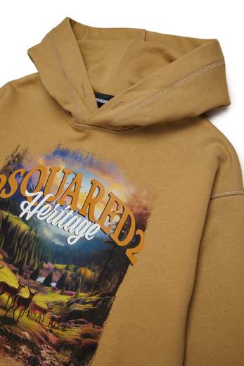 DSQUARED2 KIDS FELPA CAPPUCCIO UNISEX BAMBINO