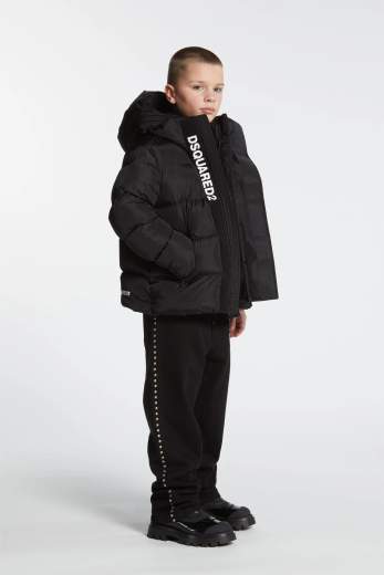 DSQUARED2 KIDS GIUBBOTTO CAPPUCCIO BIMBO