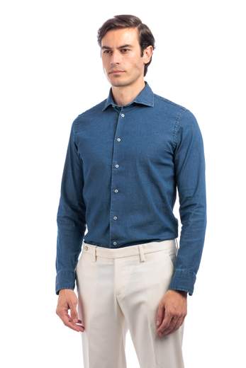ALTEMFLOWER CAMICIA DENIM UOMO