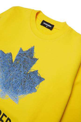 DSQUARED2 KIDS FELPA GIROCOLLO UNISEX