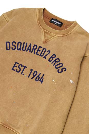 DSQUARED2 KIDS FELPA GIROCOLLO BIMBO/UOMO