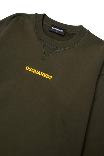 DSQUARED2 KIDS FELPA GIROCOLLO UNISEX BAMBINO