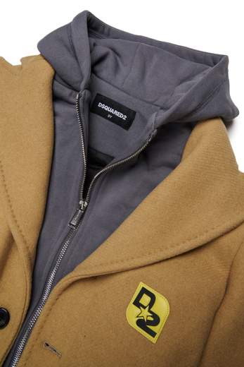 DSQUARED2 KIDS CAPPOTTO CAPPUCCIO BIMBO