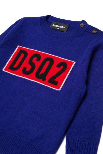 DSQUARED2 KIDS MAGLIA GIROCOLLO NEONATO