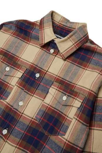 DSQUARED2 KIDS CAMICIA QUADRO BIMBO
