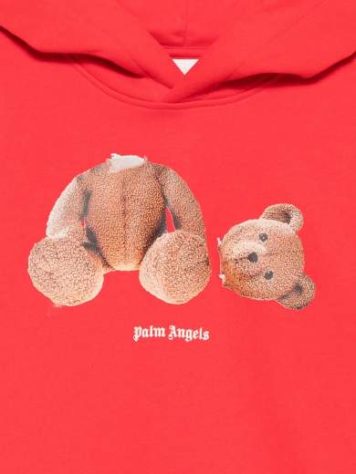 PALM ANGELS FELPA CAPPUCCIO UNISEX BAMBINO