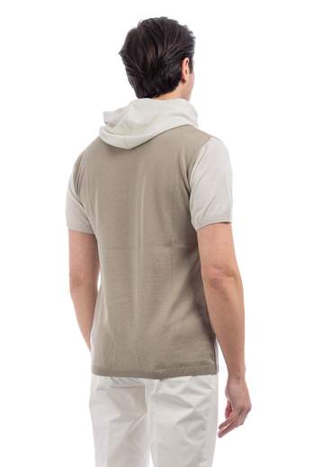 ROBERTO PEPE LUXURY MAGLIA CAPPUCCIO UOMO