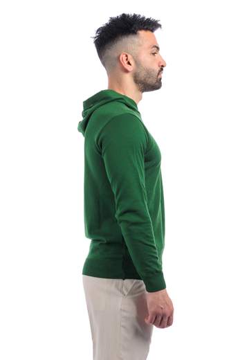 ROBERTO PEPE LUXURY MAGLIA CON CAPPUCCIO UOMO