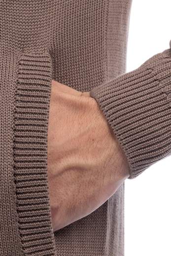 DIKTAT MAGLIA ZIP CAPPUCCIO UOMO