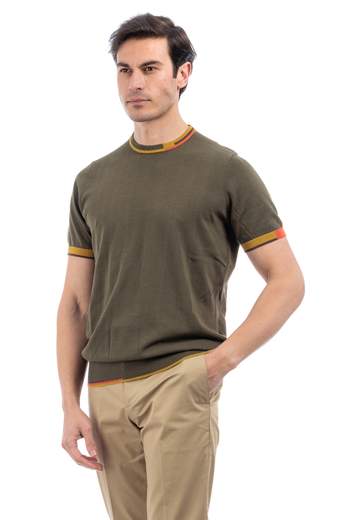 MARKUP T-SHIRT CON BORDINO UOMO