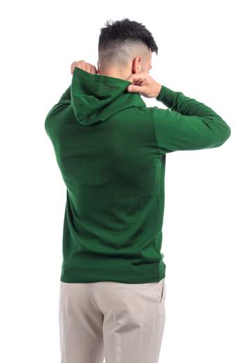 ROBERTO PEPE LUXURY MAGLIA CON CAPPUCCIO UOMO