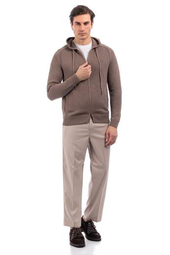 DIKTAT MAGLIA ZIP CAPPUCCIO UOMO