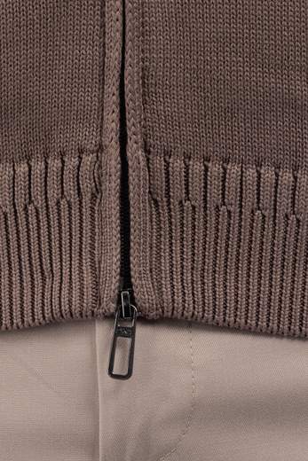 DIKTAT MAGLIA ZIP CAPPUCCIO UOMO