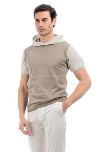 ROBERTO PEPE LUXURY MAGLIA CAPPUCCIO UOMO