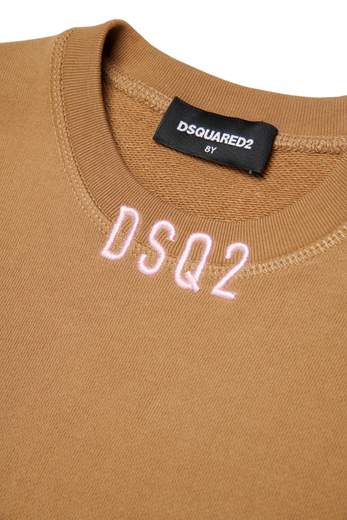 DSQUARED2 KIDS FELPA GIROCOLLO UNISEX BAMBINO