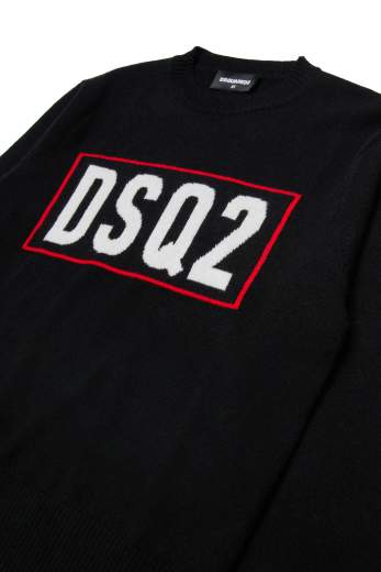 DSQUARED2 KIDS MAGLIA GIROCOLLO UNISEX BAMBINO