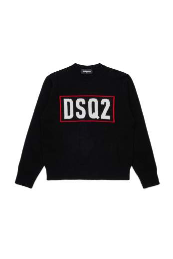 DSQUARED2 KIDS MAGLIA GIROCOLLO UNISEX BAMBINO