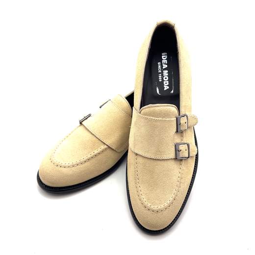 IDEA MODA MOCASSINO DOPPIA FIBBIA UOMO