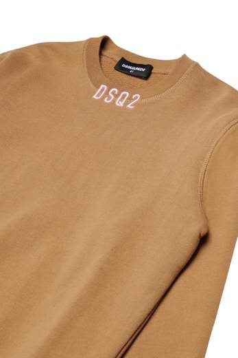 DSQUARED2 KIDS FELPA GIROCOLLO UNISEX BAMBINO
