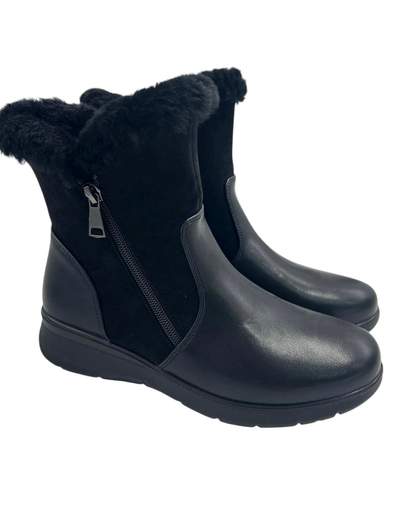 Co.moda Stivaletto Pelle E Camoscio DB-3816