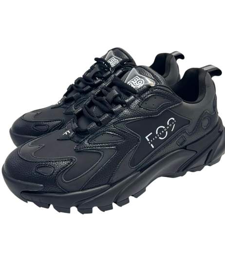 F09 Sneakers Pelle E Tessuto Tecnico FS2501