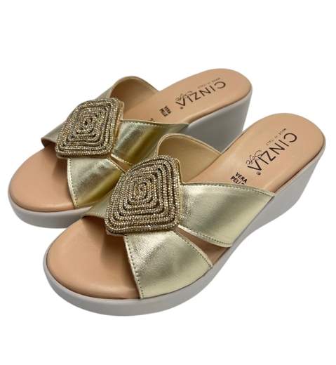 Cinzia Soft Sandalo Pelle Laminata TS61312