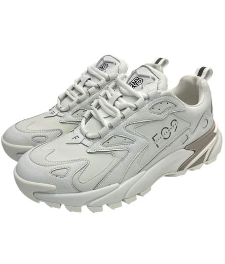 F09 Sneakers Pelle E Tessuto Tecnico FS2501