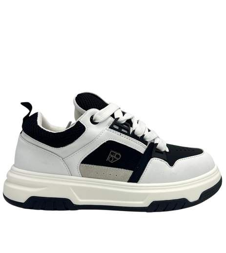 F09 Sneakers Pelle E Tessuto Tecnico MINZE