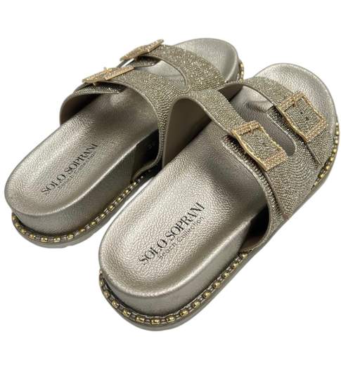 Solo Soprani Sandalo Tessuto Glitterato SSW512N00