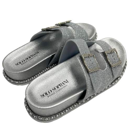 Solo Soprani Sandalo Tessuto Glitterato SSW512N00