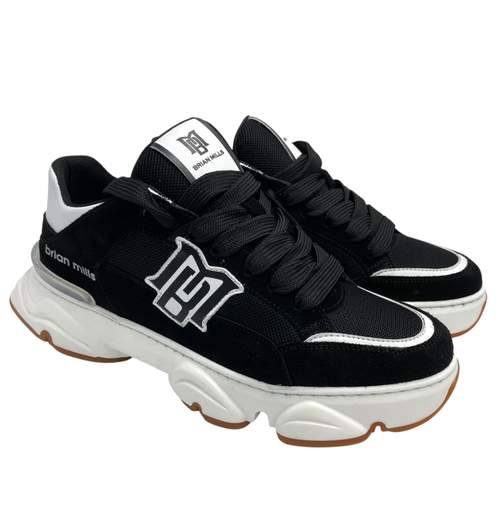 Brian Mills Sneakers Camoscio E Tessuto Tecnico 566 B
