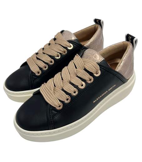 Alexander Smith Sneakers Pelle WEMBLEY HIGH WOMAN 0524 BLACK NUDE