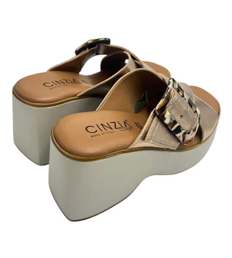 Cinzia Soft Sandalo Pelle Laminata TS31258