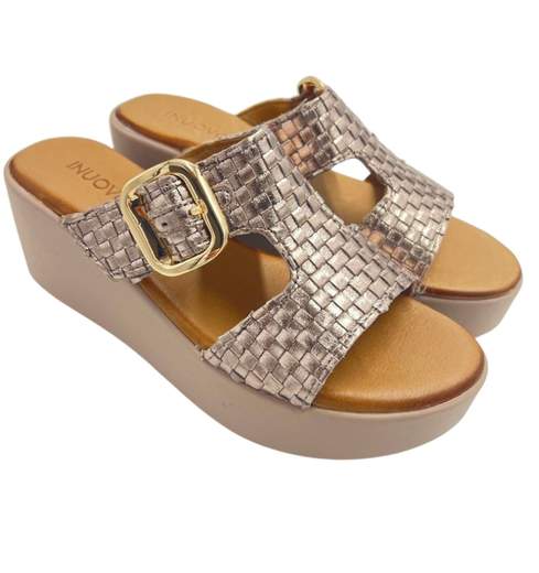 Inuovo Sandalo Pelle Laminata 123112