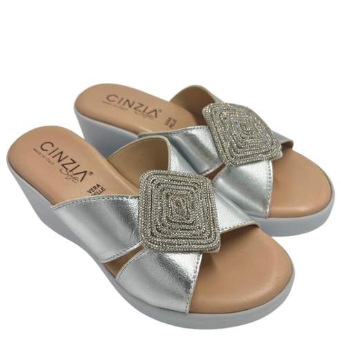 Cinzia Soft Sandalo Pelle Laminata TS61312