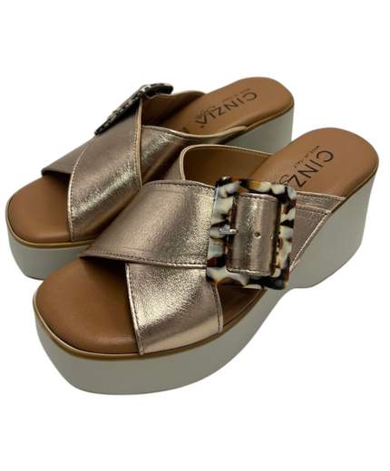 Cinzia Soft Sandalo Pelle Laminata TS31258