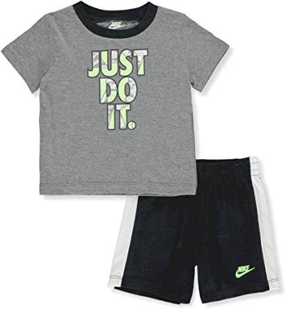 NIKE NIKE TIDE POOL SS TEE & SHORT BLACK