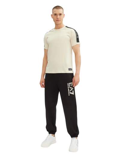 EA7 TRAIN LOGO SERIES M TAPE TEE SS