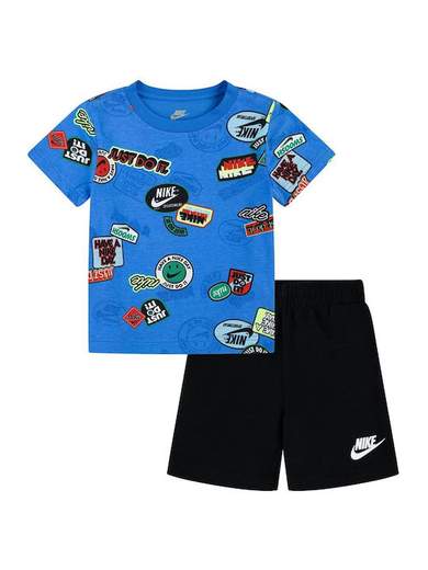NIKE B NSW AOP FT SHORT SET