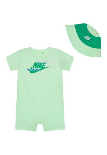 NIKE B NSW PE ROMPER BKT HAT SET