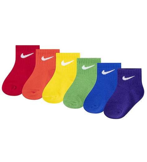 NIKE SWOOSH 6PK INFANT ANKLE SOCK