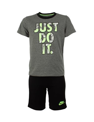NIKE NIKE TIDE POOL SS TEE & SHORT BLACK